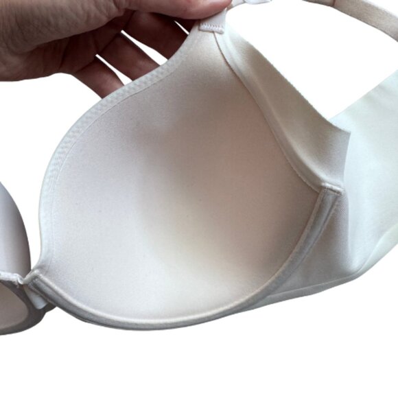 Warners No Side Effects BraUnderwire Satin Padded Cups Back Smoothing 38B 01356 - Picture 5 of 8